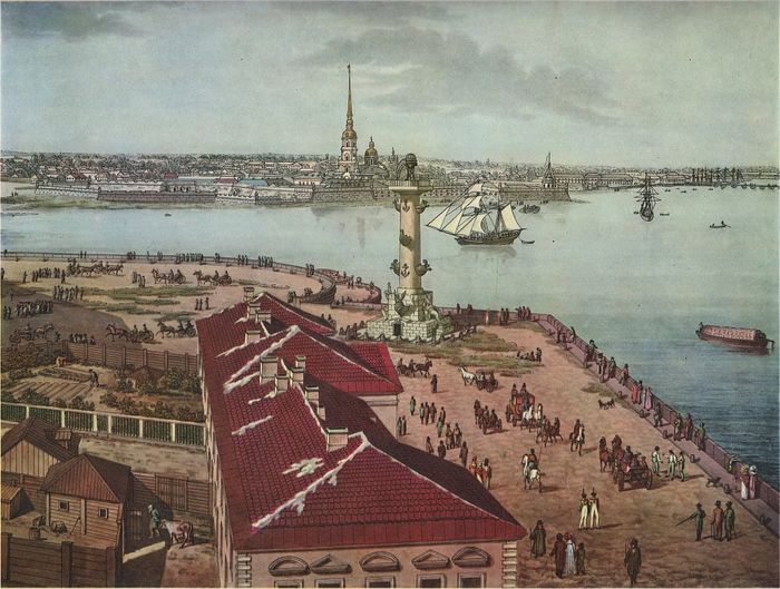 Панорама Петербурга 1820 года Санкт-Петербург, Панорама, История, Акварель, Кунсткамера, Длиннопост
