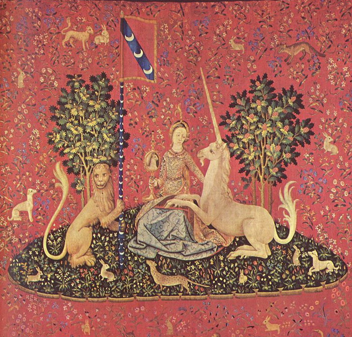 «Дева с единорогом». Гобелен XV века