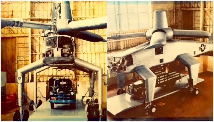 Hughes XH-17 на стадии строительства.