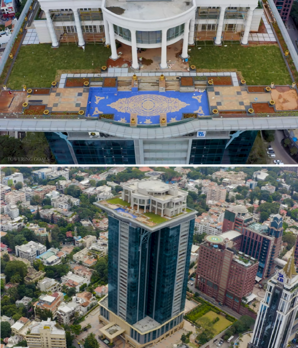 Индийский олигарх построил особняк на крыше небоскреба