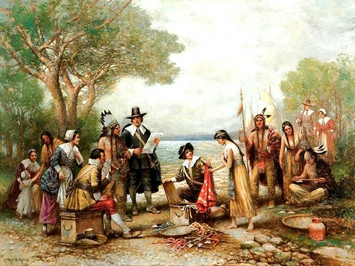 Торговля колонистов с индейцами развивалась активно и масштабно. /Фото history-doc.ru