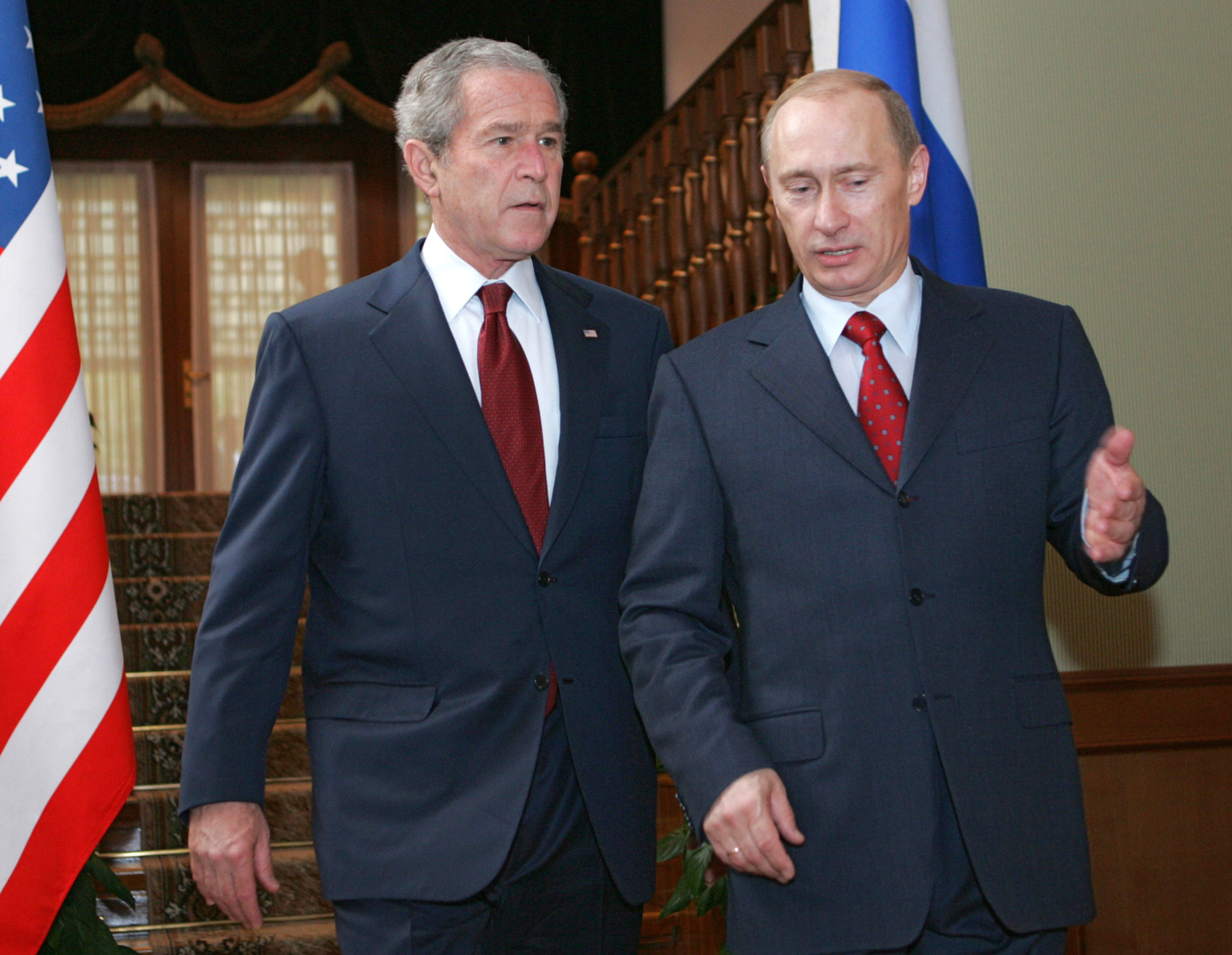 Путин и Буш 2001