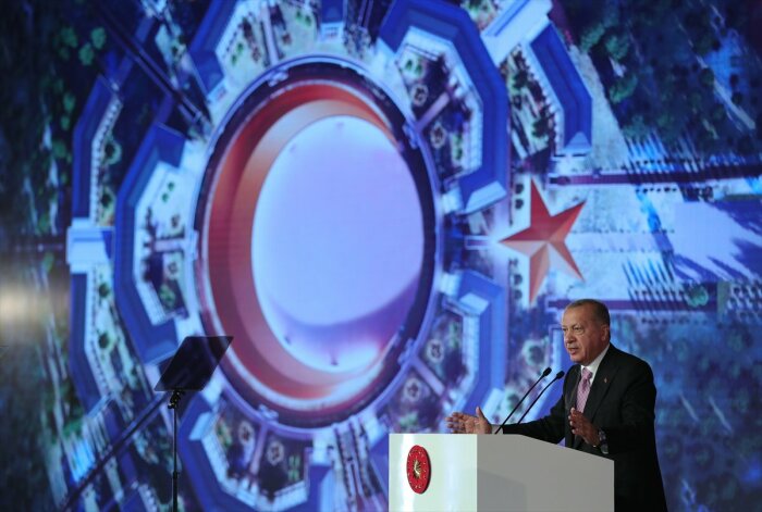 Президент Эрдоган выступил на презентации проекта нового военно-административного комплекса Ay Yildiz (Анкара, Турция). | Фото: savunmasanayist.com.