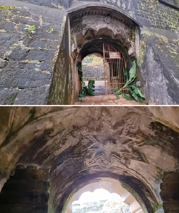 Ворота до сих пор украшают арки, задекорированные в лучших исламских традициях (Manjarabad Fort, Индия).