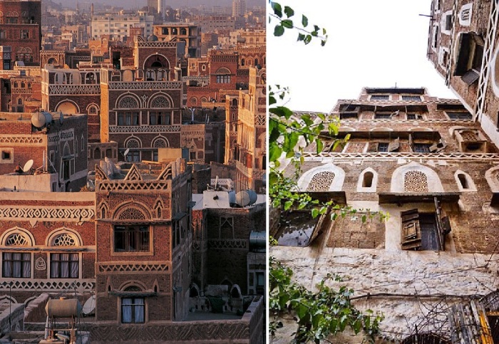 На территории йеменских крепостей строились только высотные здания.