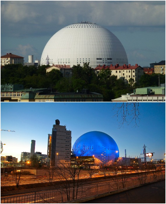 Многофункциональный центр Ericsson Globe является крупнейшим в мире сферическим зданием (Стокгольм, Швеция).