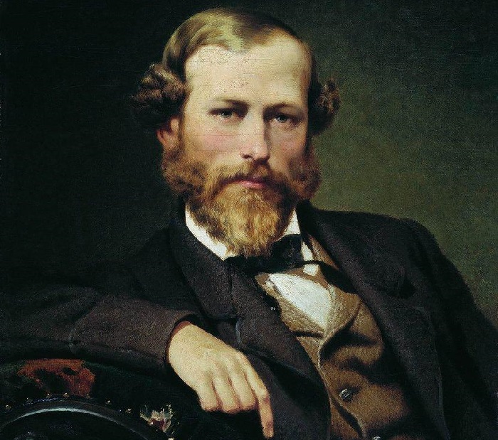 Константин Дмитриевич Флавицкий (1830-1866) — российский исторический живописец на портрете Ф. А. Бронникова. 