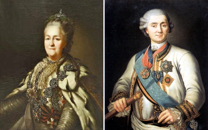 Императрица Екатерина II./  граф А.Г. Орлов-Чесменский.