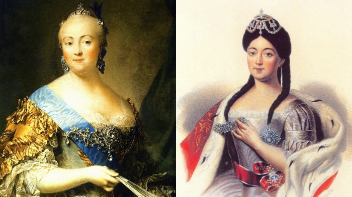 Дочери Петра и Екатерины – Анна и Елизавета. 