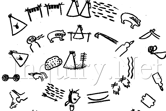 Некоторые знаки индейцев куна на землях Америки были похожи на ронго-ронго. / Фото:thecoachpl.home.pl