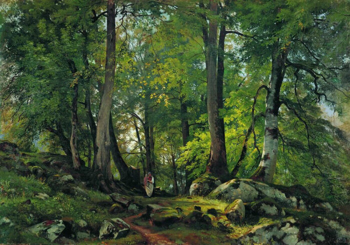 Больше всего Шишкин любил изображать в своих работах леса