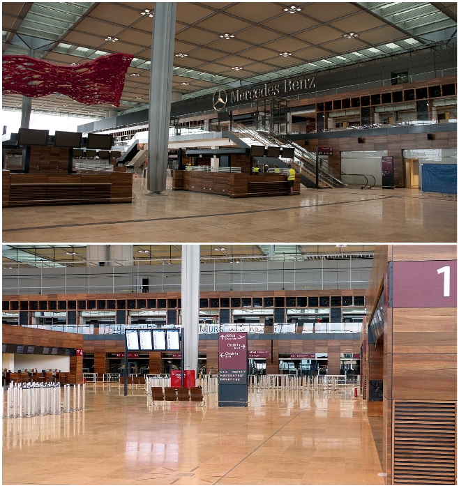 Открывшийся терминал международного аэропорта Берлин-Бранденбург призван разгрузить аэровокзал Берлин-Тегель.