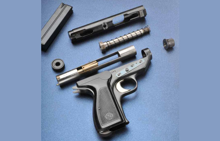 Пистолет Леркера в разобранном состоянии./ Фото: popgun.ru