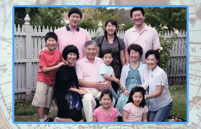 Корейская семья.