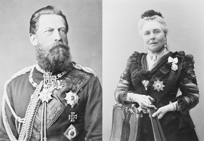 Император Фридрих III и его супруга Виктория.