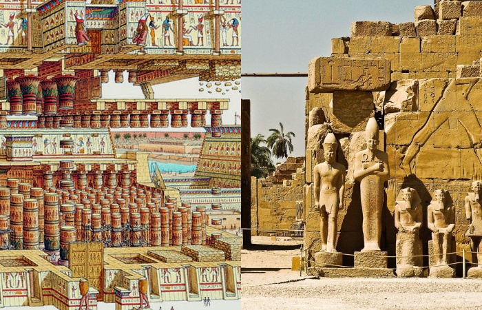 Реконструкция храма Амона. Современный экстерьер.