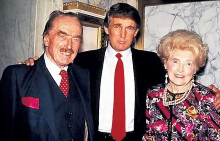 Дональд Трамп со своими родителями. / Фото: eg.ru