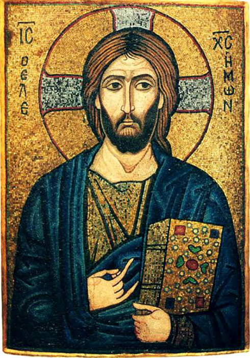 Христос Милостивый. Византийская мозаичная икона. 1-я пол. XII века. / Фото: wikipedia.org