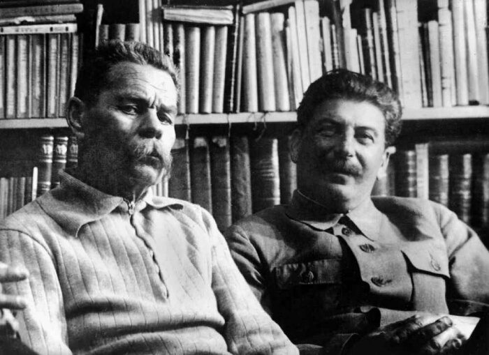 Сталин любил бывать в гостях у Горького.